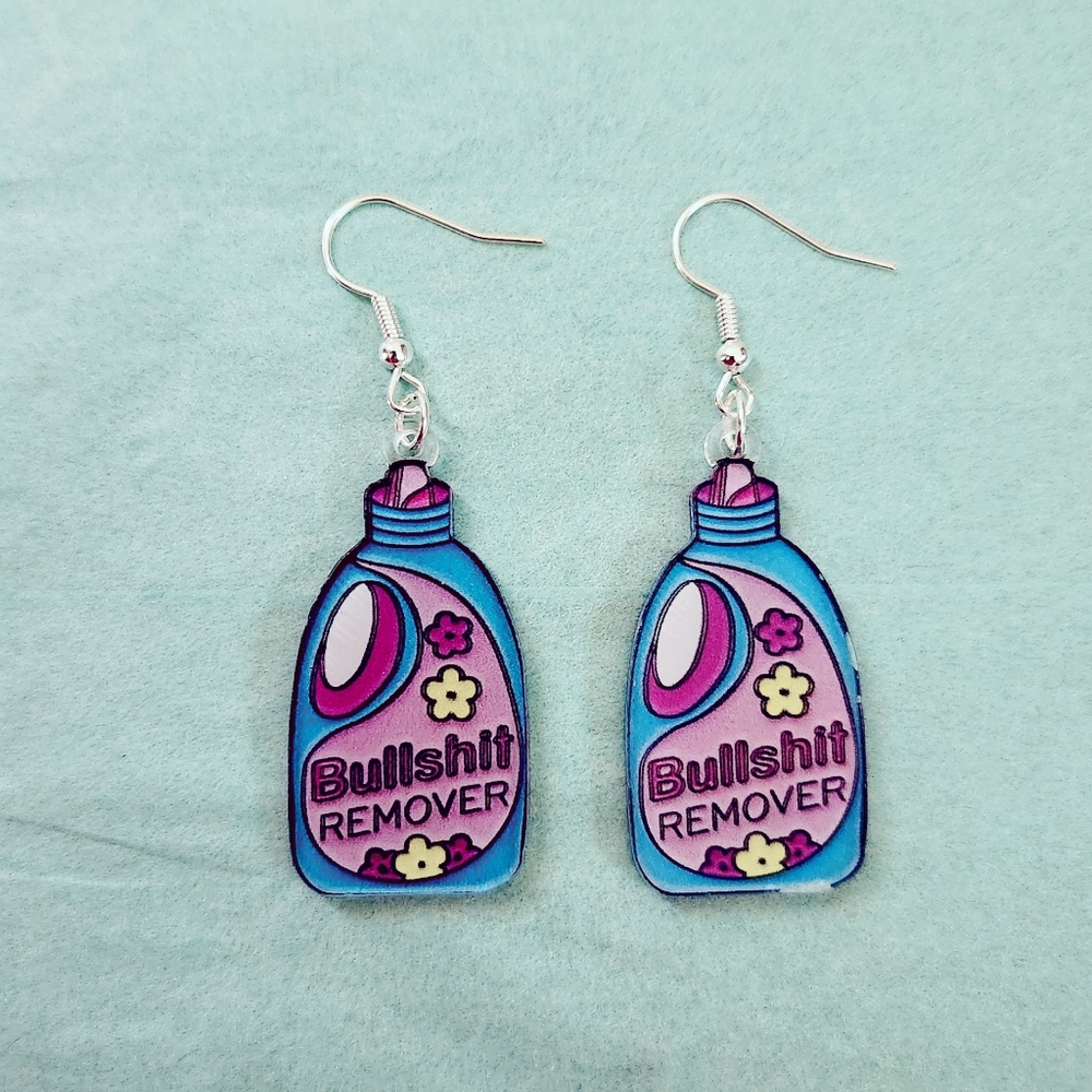 🔮3/$15 Bullshit Remover Laundry Detergent Earrings